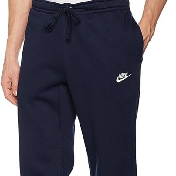 Nike Men's Black Drawstring Sportswear Club Knit Open-Hem Sweatpants Pants Sz M